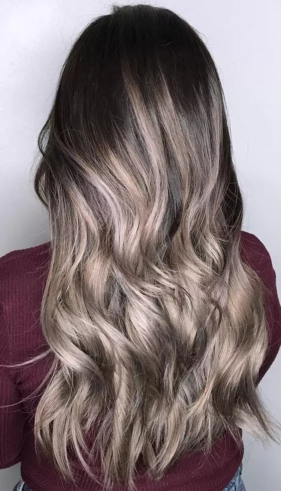 Thick Mid-Back Ash Blonde Highlights Thick Mid-Back Ash Blonde Highlights — Classy Ash Blonde