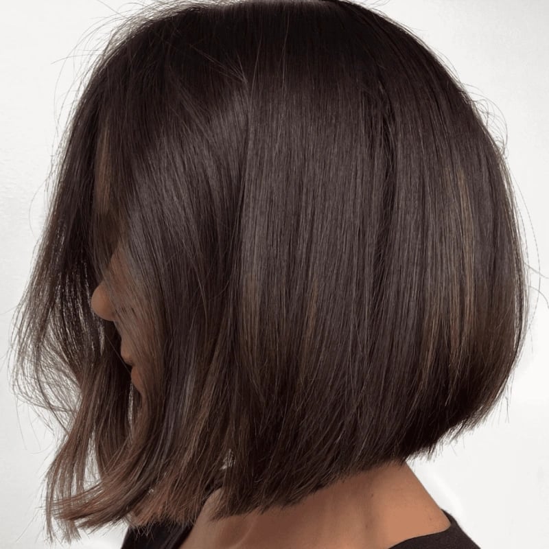 Collarbone Asymmetrical Bob Subtle Highlights Collarbone Asymmetrical Bob Subtle Highlights — Classy Asymmetrical Bob