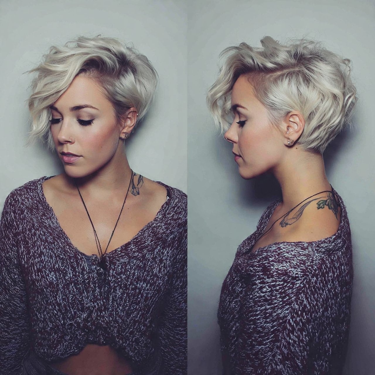 Ash Blonde Pixie With Asymmetrical Undercut Ash Blonde Pixie With Asymmetrical Undercut — Classy Asymmetrical Pixie