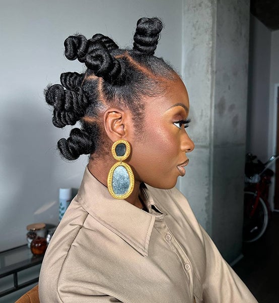 Large Sculpted Bantu Knots Large Sculpted Bantu Knots — Classy Bantu Knots Hairstyles