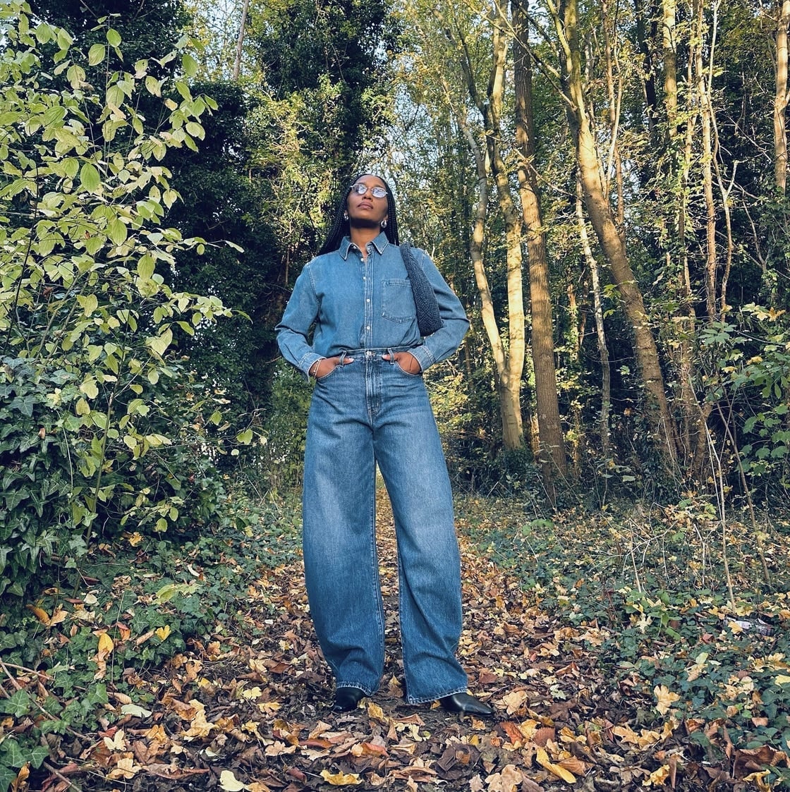 Full Denim Look With Barrel Jeans — Classy Barrel Jeans Outfits
