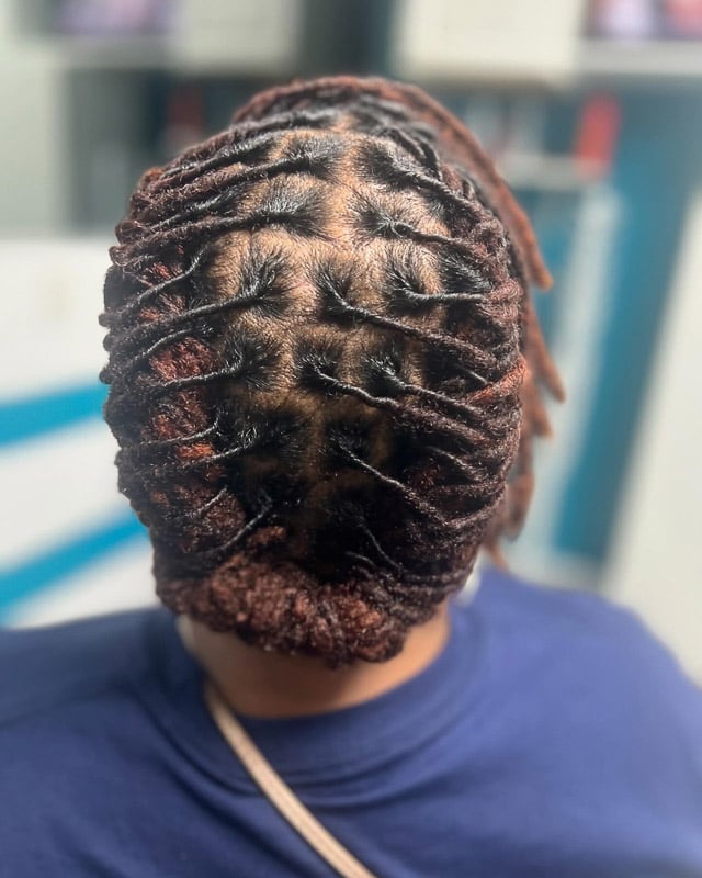 Mid-Back Wavy Barrel Twists — Classy Barrel Locs
