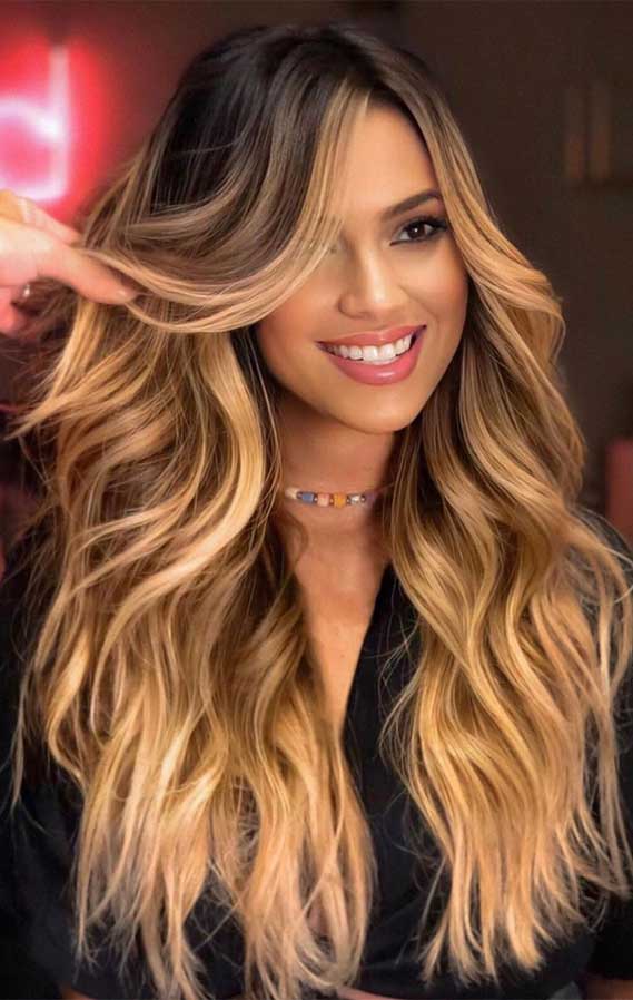 Collarbone Wavy Fine Hair Collarbone Wavy Fine Hair — Classy Beige Highlights