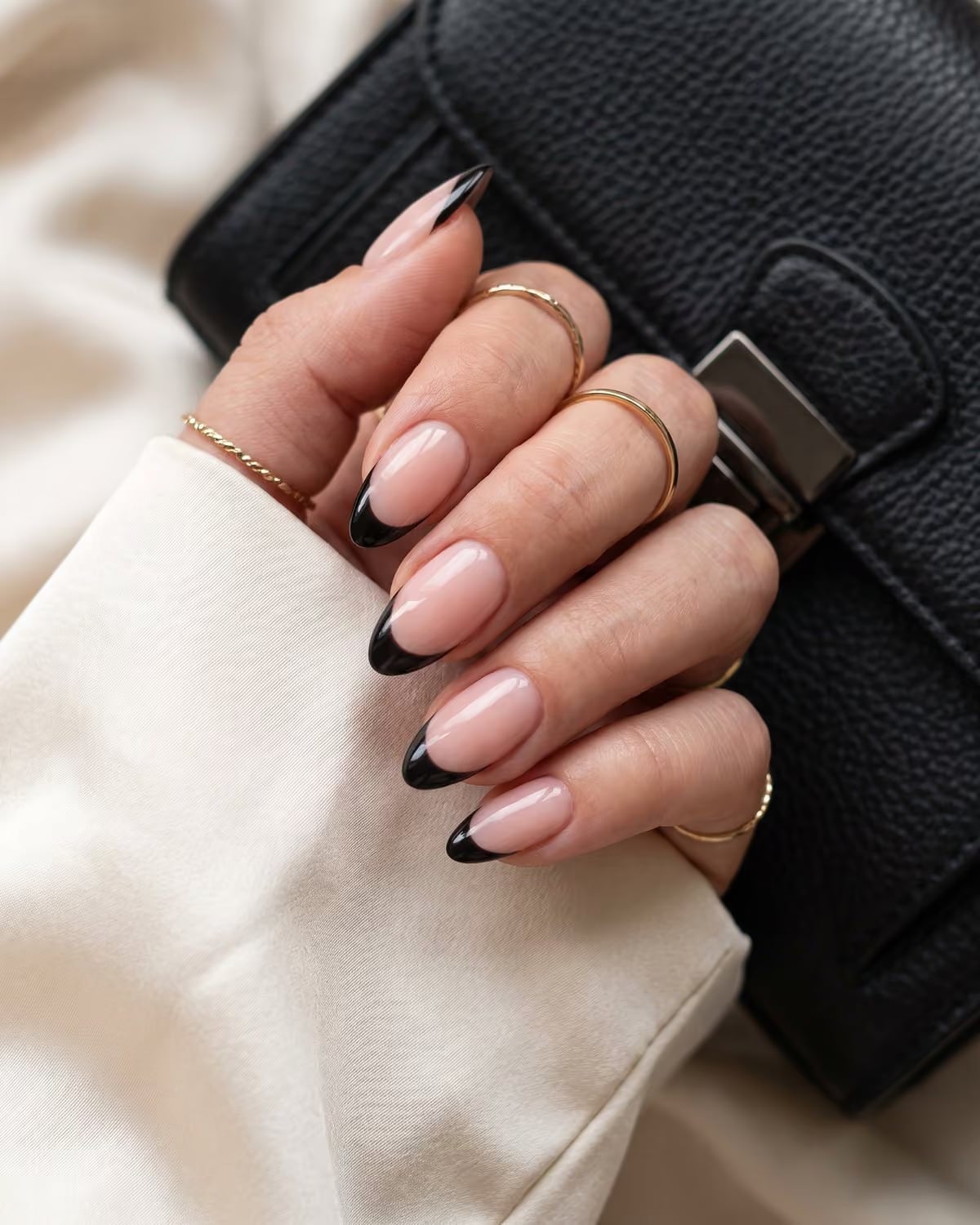10 Black French Tip Nails: Edgy, Chic & Office-Approved | AlixaNails