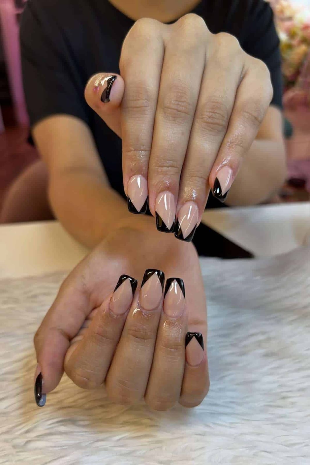French Tip Ideas For Any Nail Shape French Tip Ideas For Any Nail Shape — Classy Black French Tip Nails