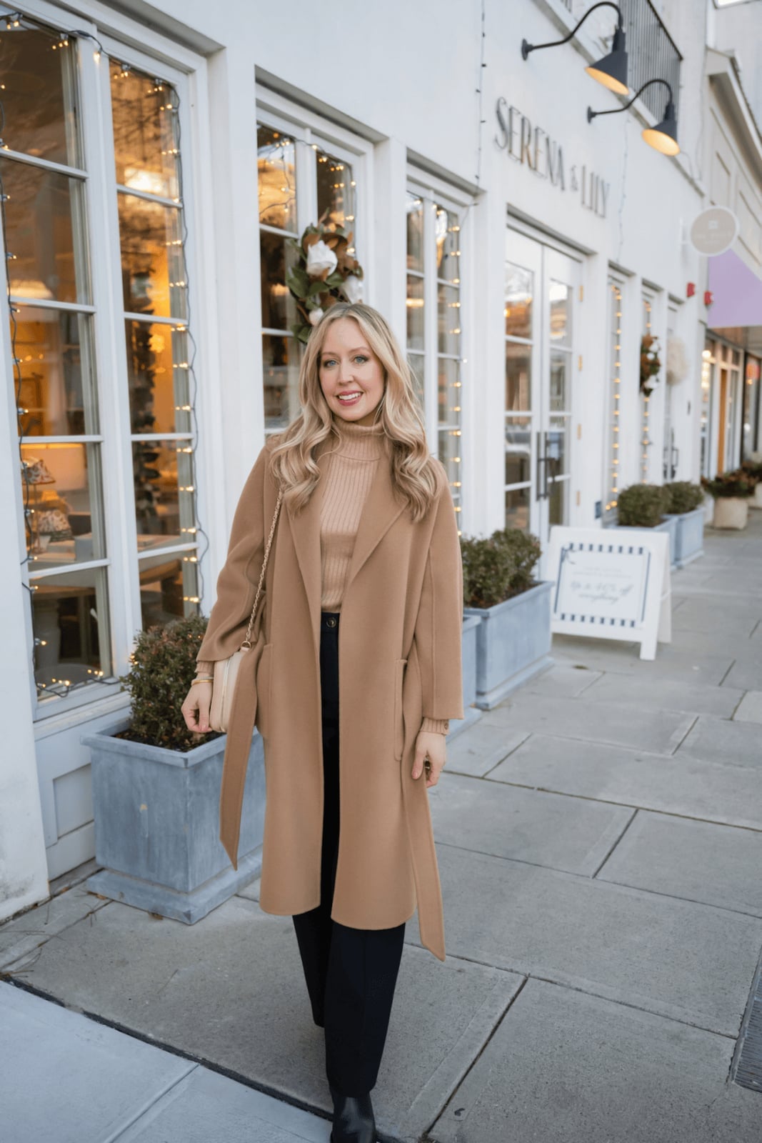 Straight Leg Trousers with Camel Coat and Black Loafers Straight Leg Trousers with Camel Coat and Black Loafers — Classy Black Pants Outfits