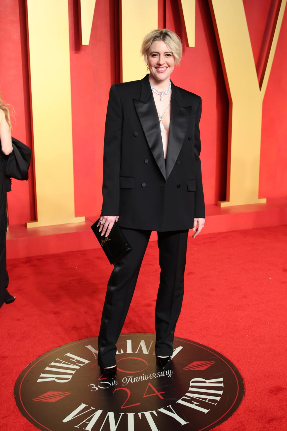 Modern Black Tuxedo Blazer with Deep V-Neckline Trousers Modern Black Tuxedo Blazer with Deep V-Neckline Trousers — Classy Black Tie Outfits