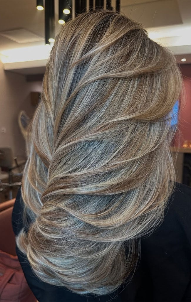 Ash Blonde With Seamless Beige Highlights Ash Blonde With Seamless Beige Highlights — Classy Blonde Highlights