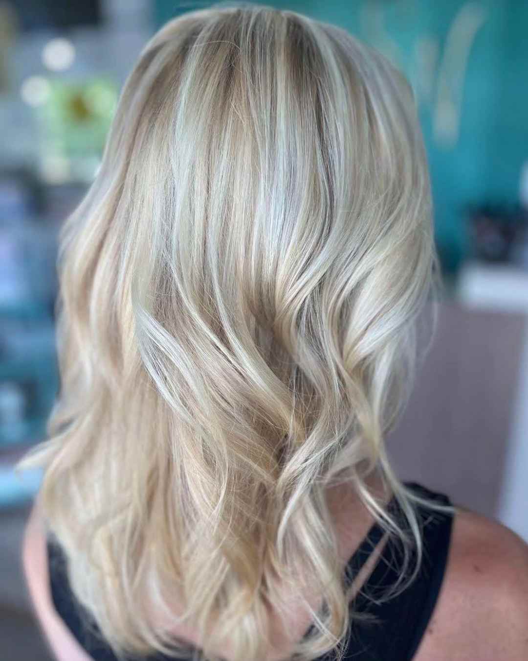 Platinum Blonde Highlights Mid-Back Length Platinum Blonde Highlights Mid-Back Length — Classy Blonde Highlights