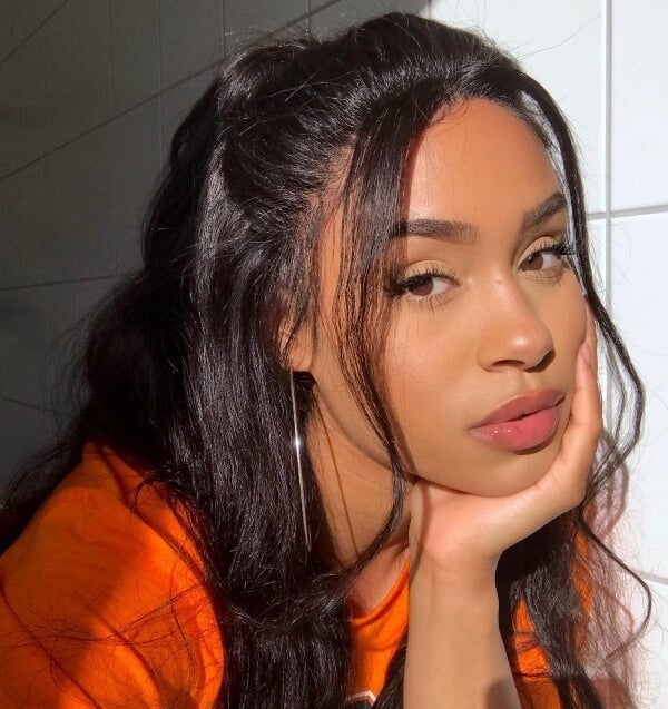 Mid-Back Dark Brown Glossy Blowout With Side Bangs — Classy Blowout Hairstyles Black Women