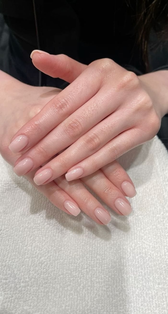 Short Medium Squoval Opaque Soft Pink Nails Short Medium Squoval Opaque Soft Pink Nails — Classy Blush Nails