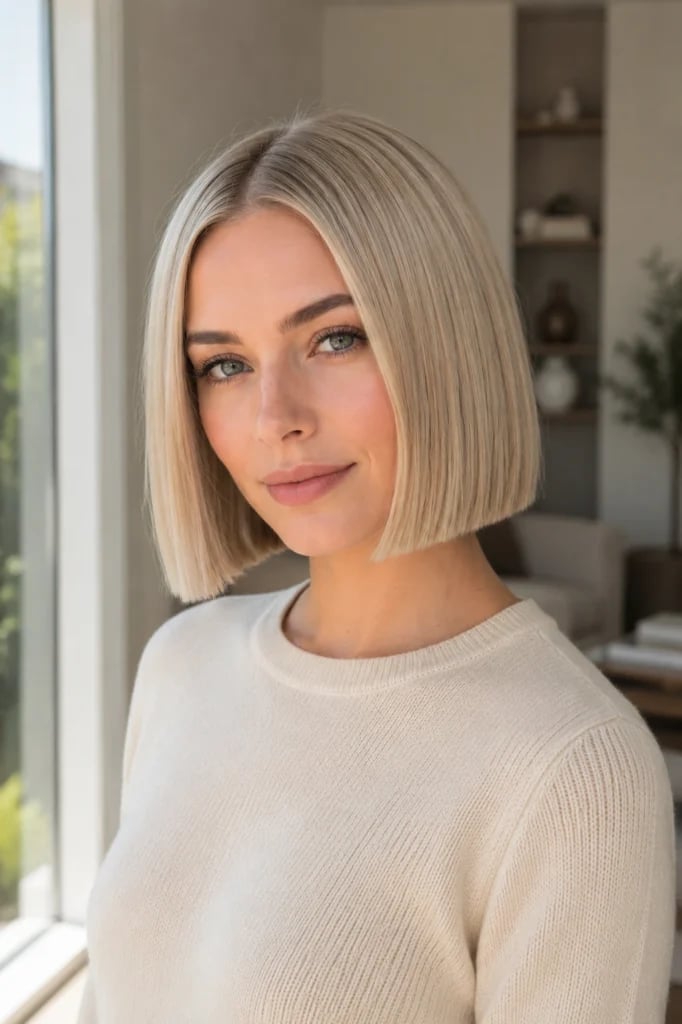 Chin Length Wavy Bob Face Framing — Classy Bob Hair