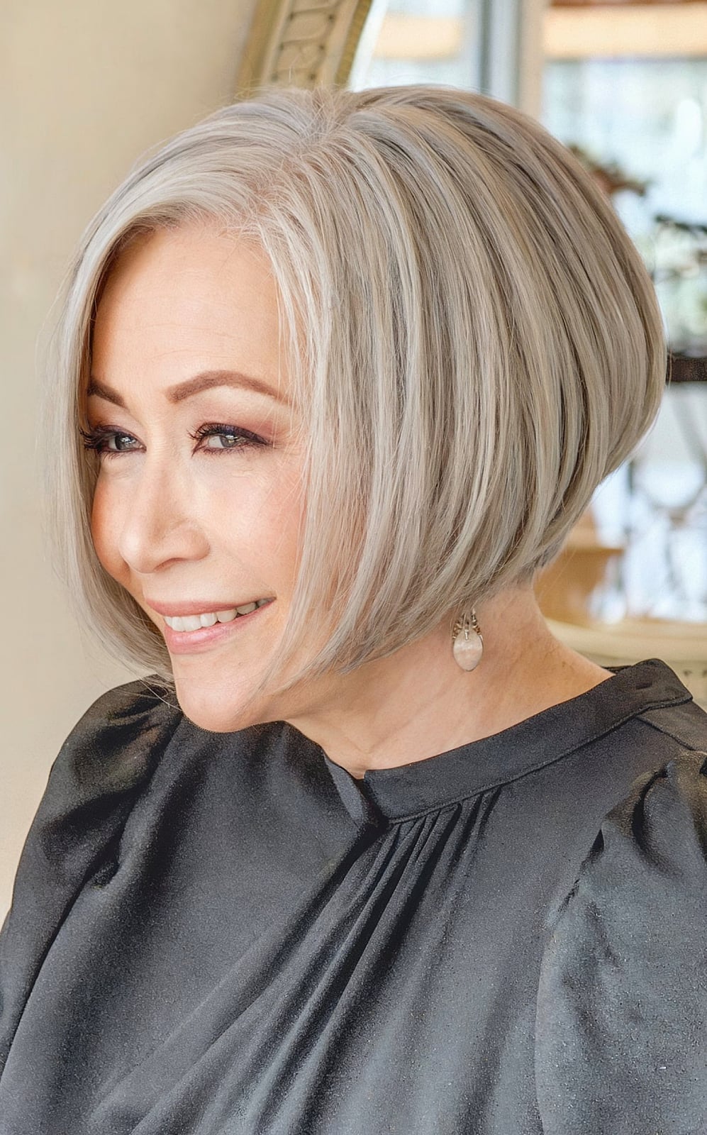 Inverted Ash Blonde Bob Inverted Ash Blonde Bob — Classy Bob Haircuts