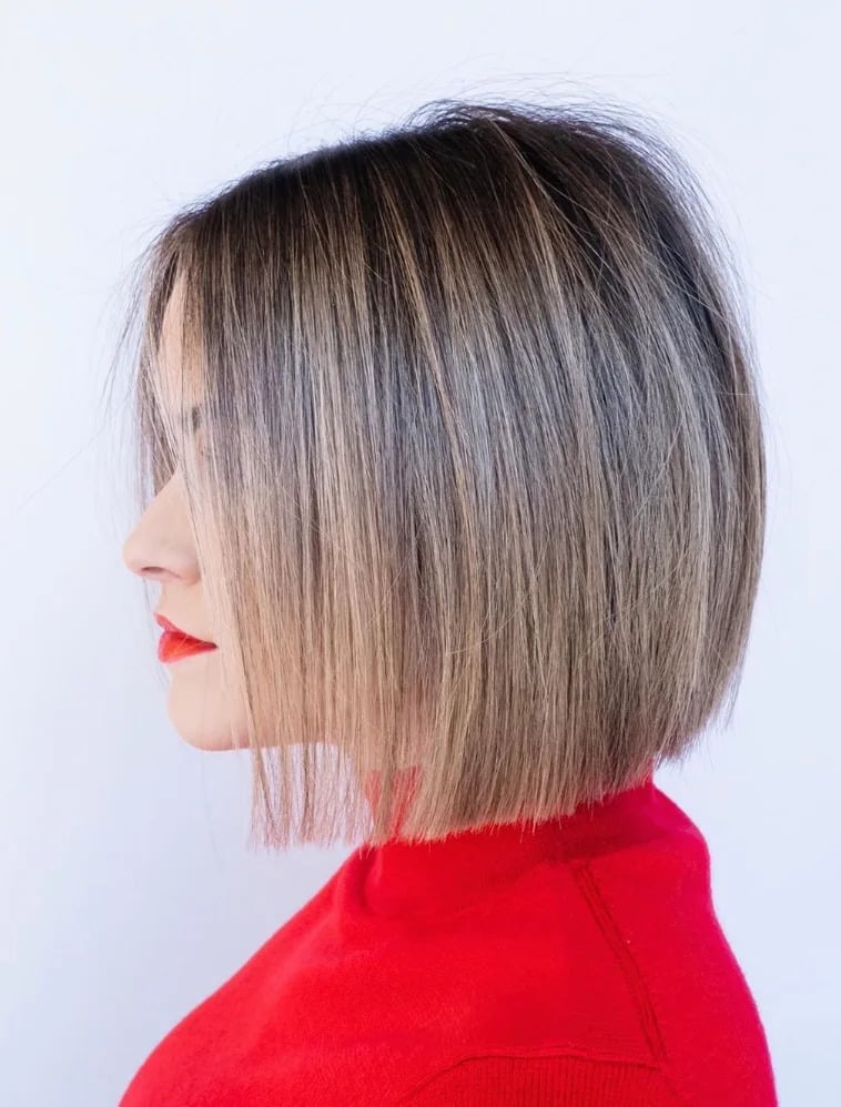 Collarbone Bob With Sharp Blunt Cut Collarbone Bob With Sharp Blunt Cut — Classy Bob Haircuts