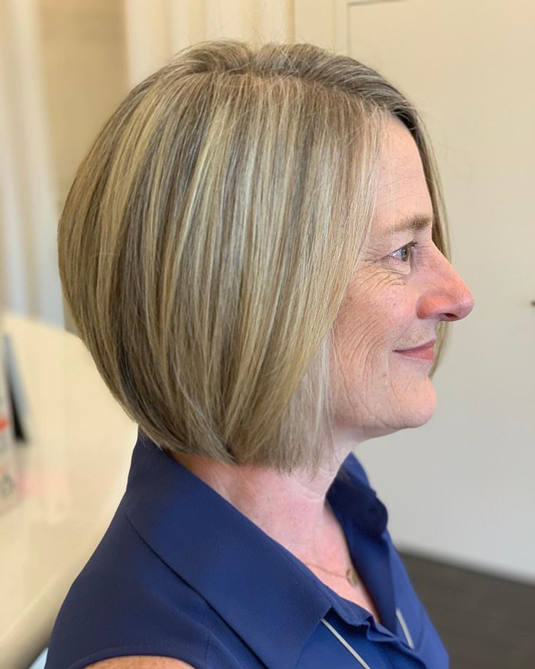 Blonde Bob With Gray Highlights Blonde Bob With Gray Highlights — Classy Bob Haircuts for Fine Hair