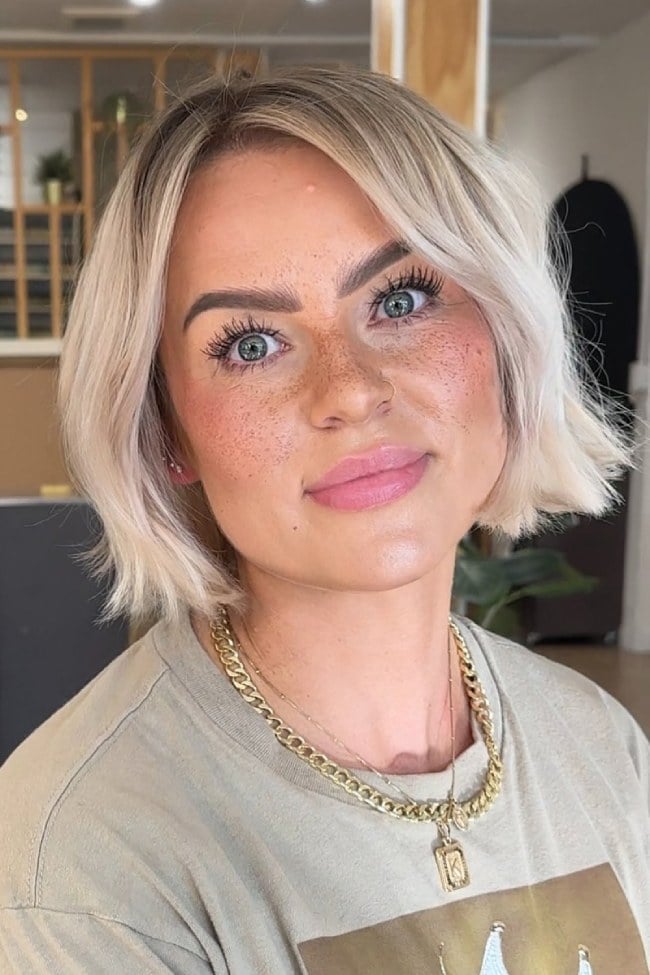 Textured Ash Blonde Bob Chin Length Textured Ash Blonde Bob Chin Length — Classy Bob Haircuts for Fine Hair