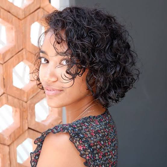 Black Curly Bob With Natural Ringlets — Classy Bob with Curls