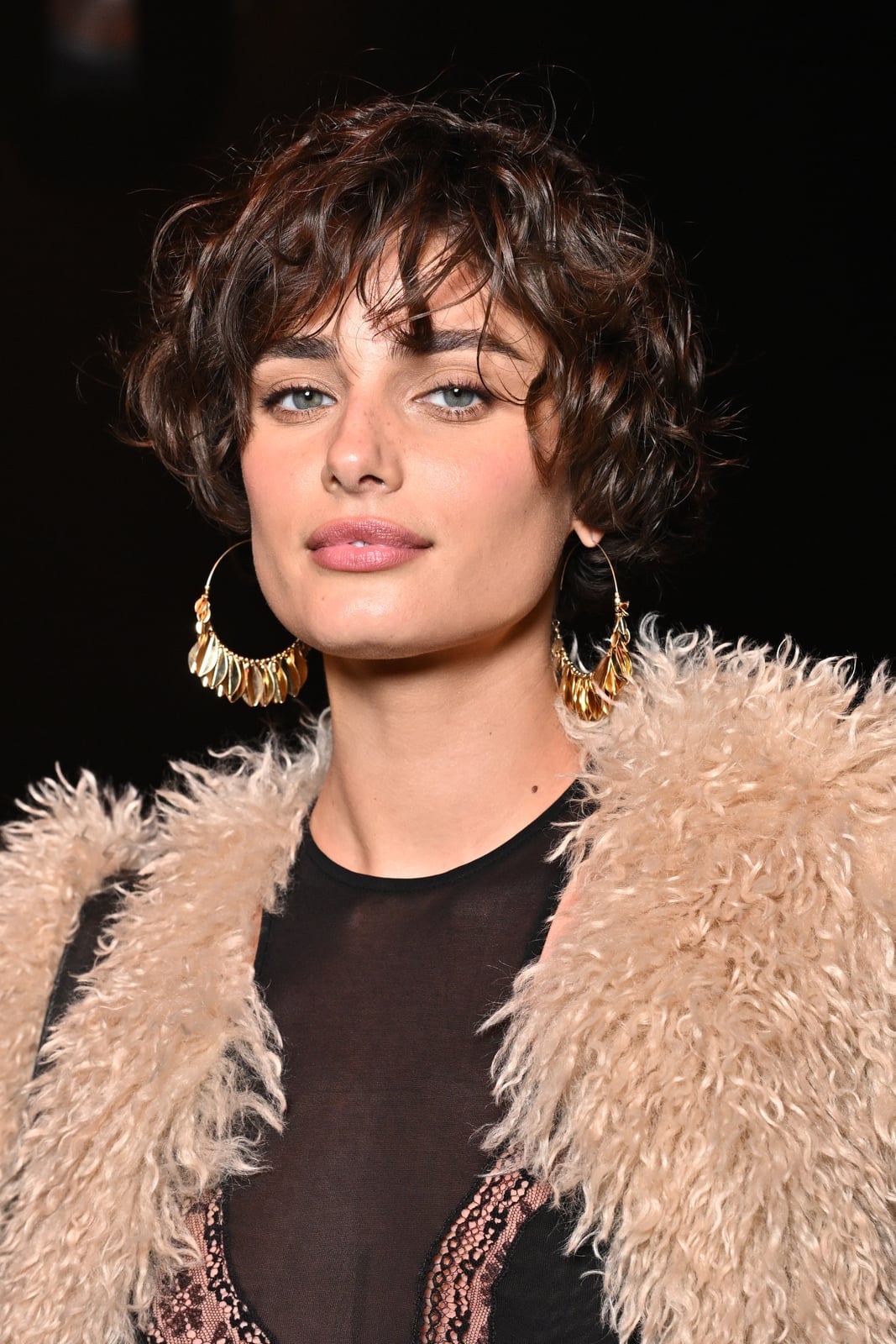 Defined Dark Brown Curly Bob — Classy Bob with Curls