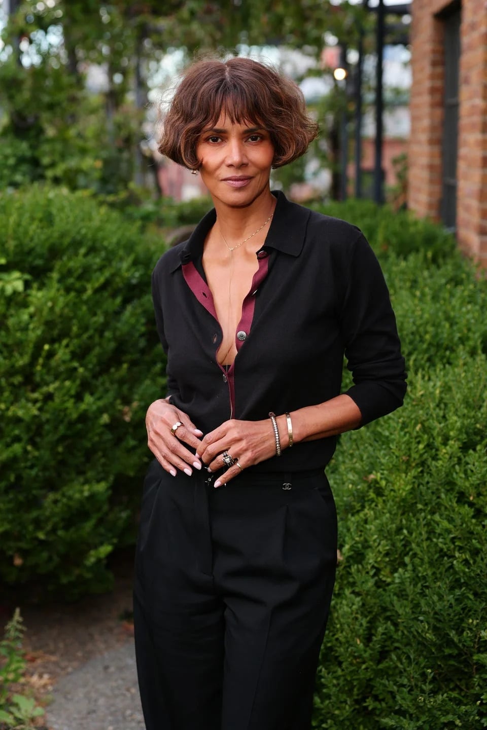 Short Wavy Bob With Dark Brown Base Short Wavy Bob With Dark Brown Base — Classy Bob with Curtain Bangs
