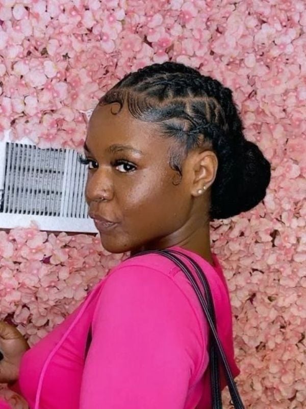 Side Swept Dark Brown Wavy Locs Updo — Classy Braids Locs