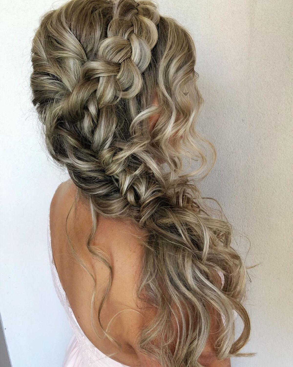 Braided Crown With Cascading Waves Braided Crown With Cascading Waves — Classy Braids to the Side