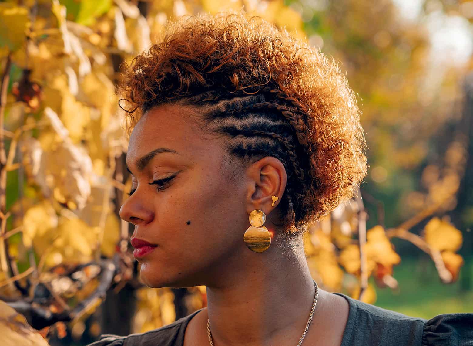 Mohawk With Honey Blonde Braids Mohawk With Honey Blonde Braids — Classy Braids to the Side