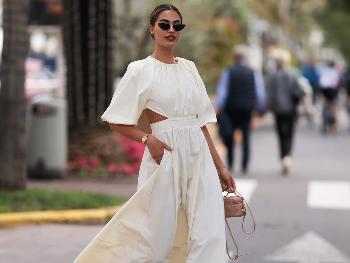 White Maxi Dress with Cut-Out Waist White Maxi Dress with Cut-Out Waist — Classy Bridal Shower Outfits for Guest