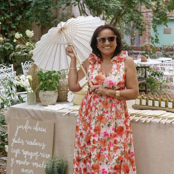 Pink and Orange Floral A-Line Dress Pink and Orange Floral A-Line Dress — Classy Bridal Shower Outfits for Guest
