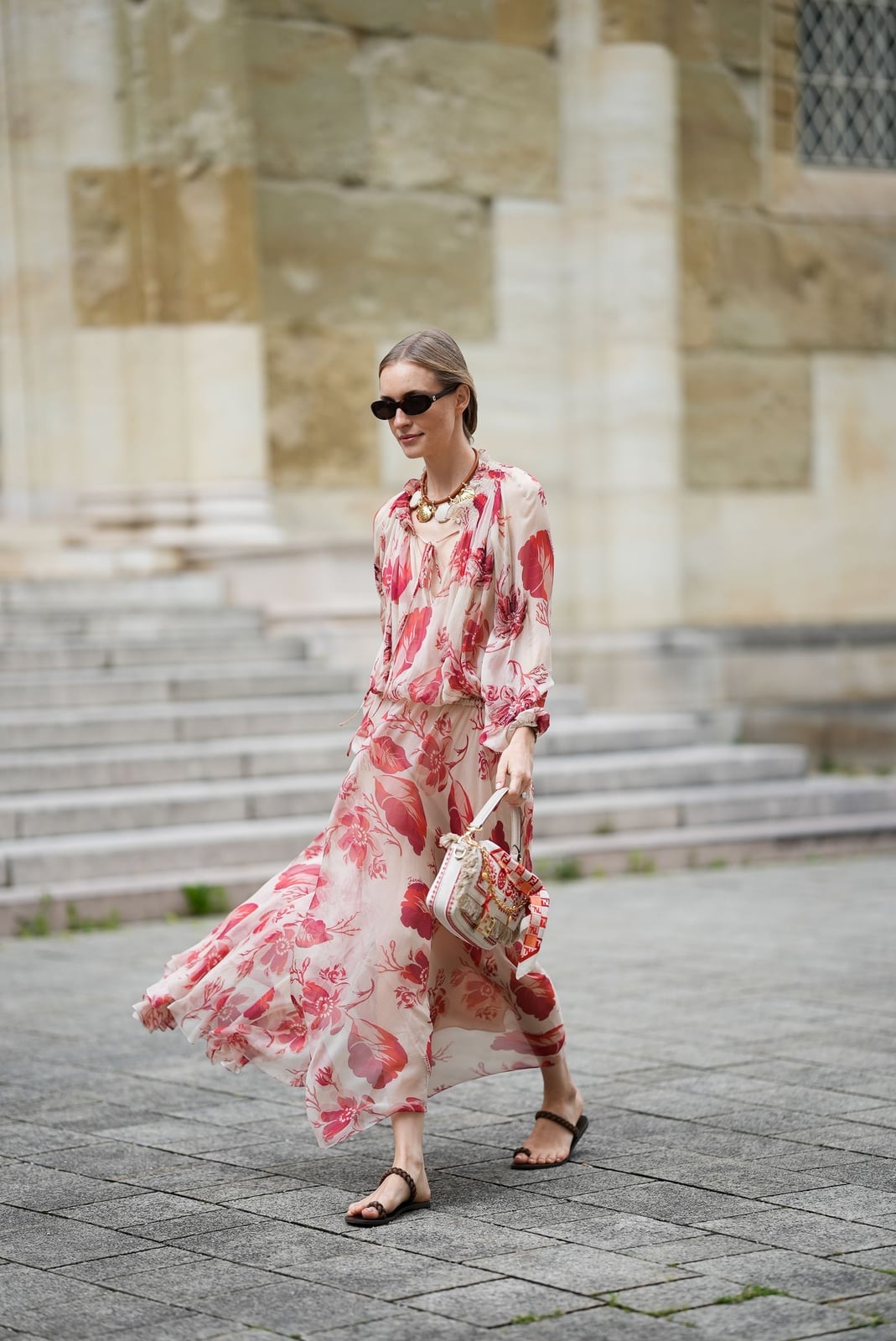Floral Print Sheer Maxi Dress Floral Print Sheer Maxi Dress — Classy Bridal Shower Outfits for Guest