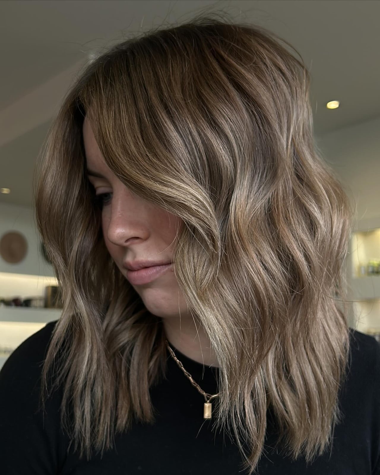 Shoulder Length Bronde Balayage With Soft Highlights — Classy Bronde Balayage