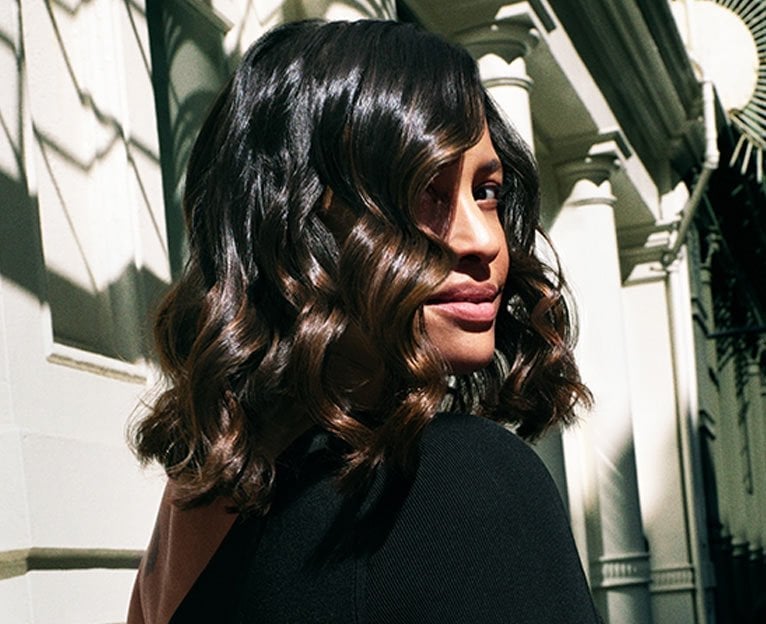 Chin Length Espresso Lob With Auburn Undertones Chin Length Espresso Lob With Auburn Undertones — Classy Brunette Hair Colors
