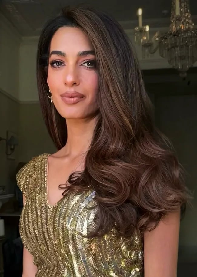 Mid-Back Deep Brown With Caramel Highlights Mid-Back Deep Brown With Caramel Highlights — Classy Brunette Hair Colors