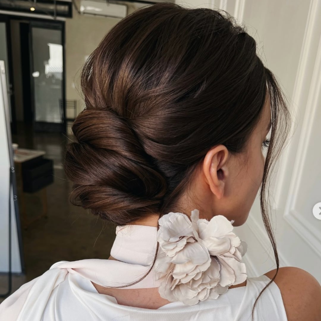 Smooth Chignon With No Bangs — Classy Bun and Bang