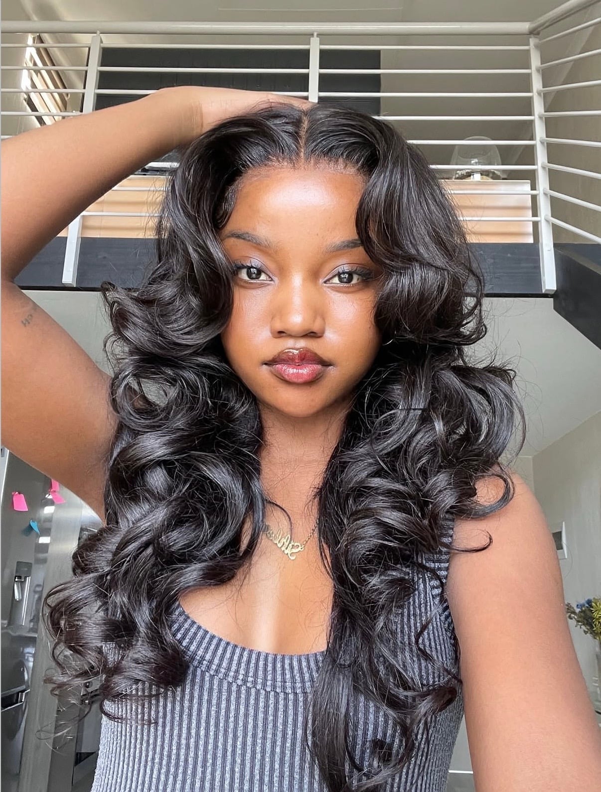 Mid-Back Dark Brown Defined Curls — Classy Butterfly Hair