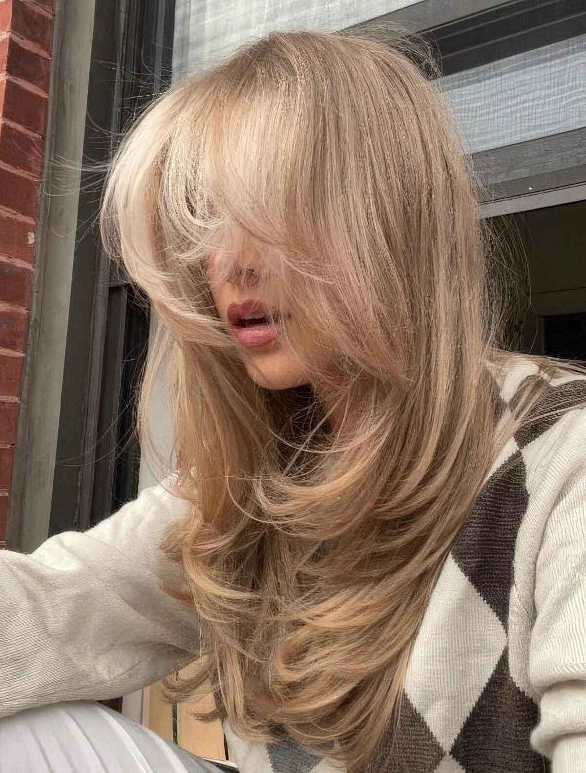 Mid-Back Ash Blonde Butterfly — Classy Butterfly Haircut