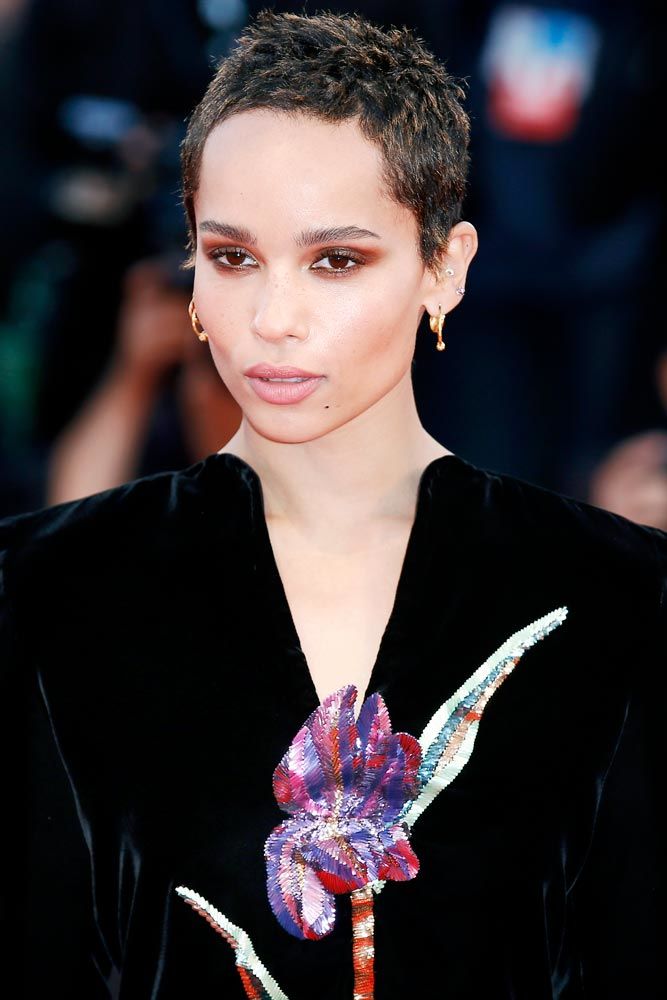 Textured Hair With Velvet Top And Gold Earrings Textured Hair With Velvet Top And Gold Earrings — Classy Buzz Cut