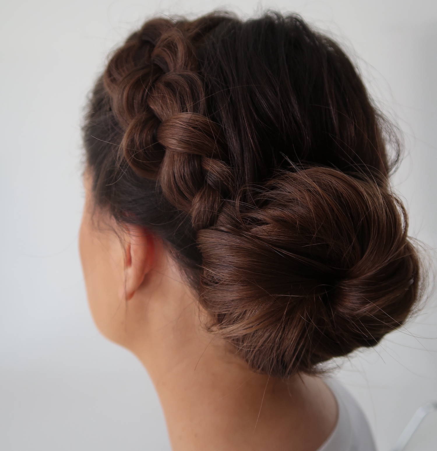 Mid-Back Updo With Intricate Braid — Classy Casual Hairstyles
