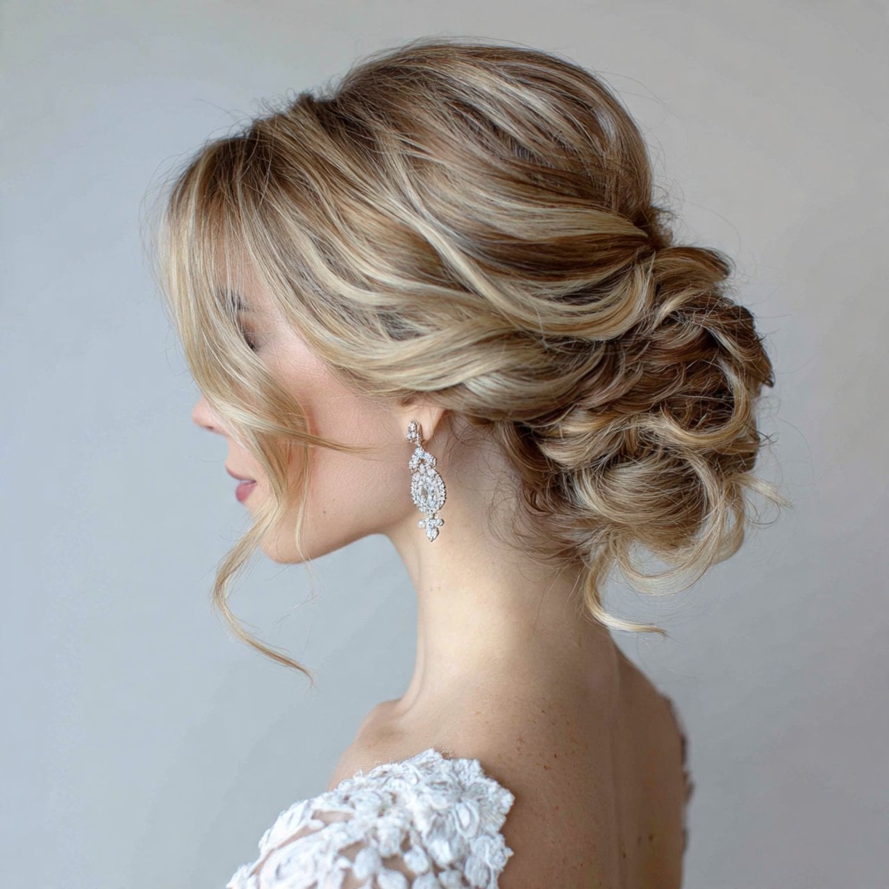Elegant Updo With Soft Waves And Honey Blonde Elegant Updo With Soft Waves And Honey Blonde — Classy Casual Updo