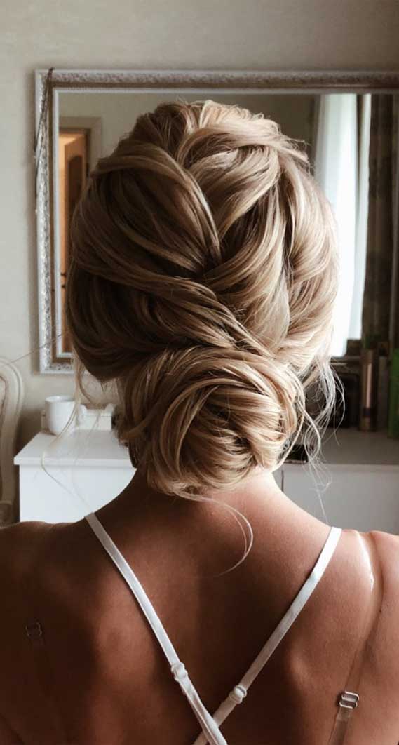 Intricate Braided Low Bun With Ash Blonde Intricate Braided Low Bun With Ash Blonde — Classy Casual Updo