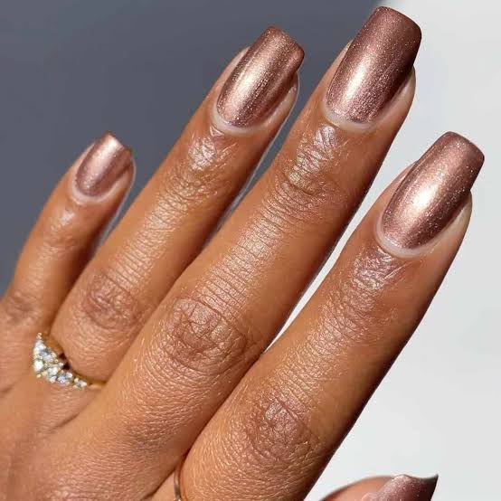 Deep Brown Matte Short Square Nails Deep Brown Matte Short Square Nails — Classy Chocolate Nails