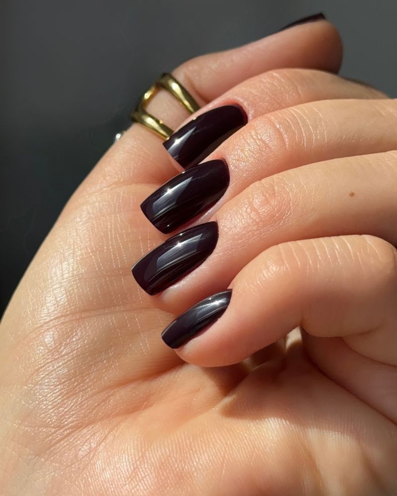 Classic Medium Brown Long Stiletto Nails Classic Medium Brown Long Stiletto Nails — Classy Chocolate Nails