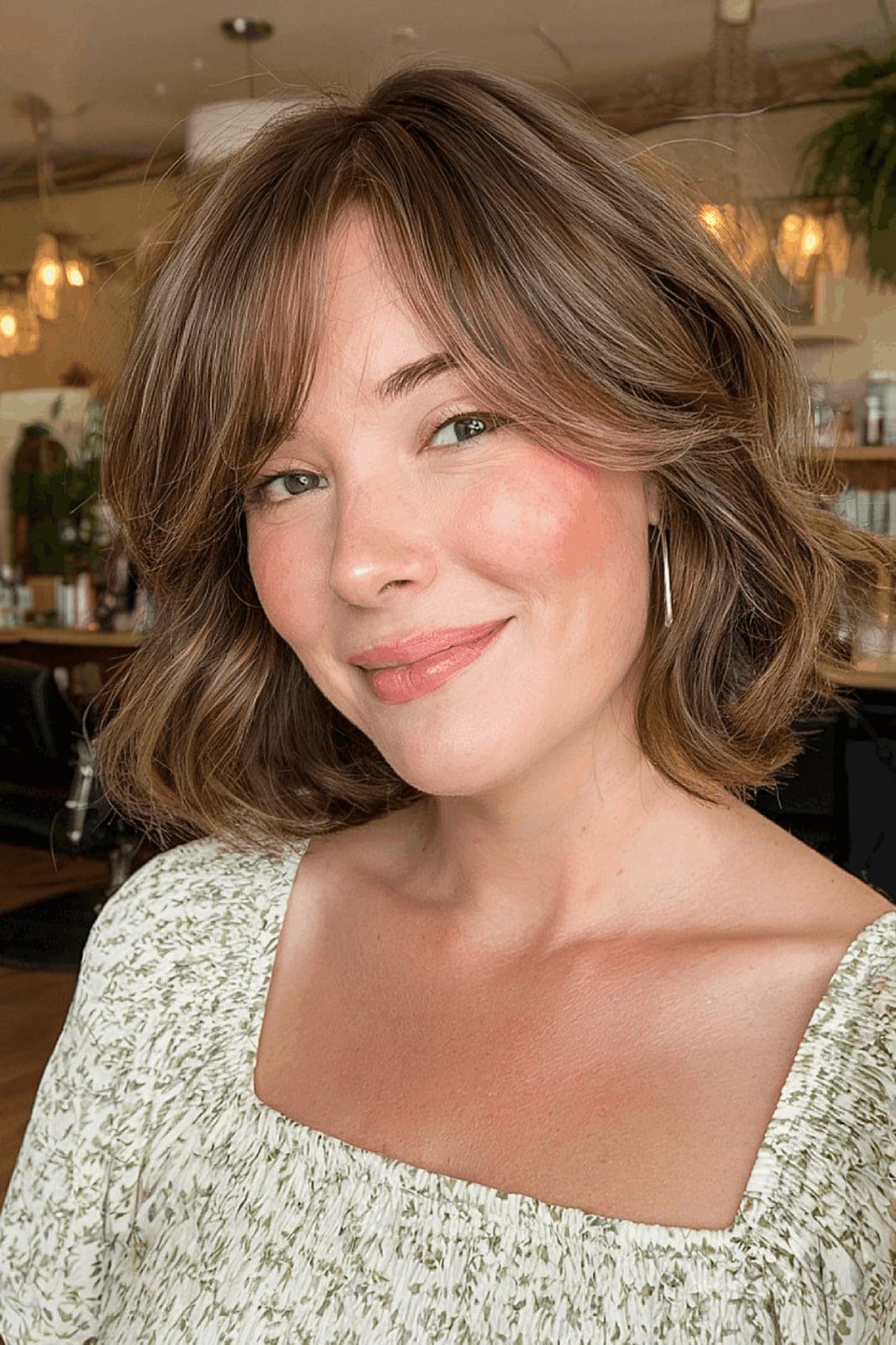 Chin Length Layered Bob With Soft Waves — Classy Choppy Bob Haircuts