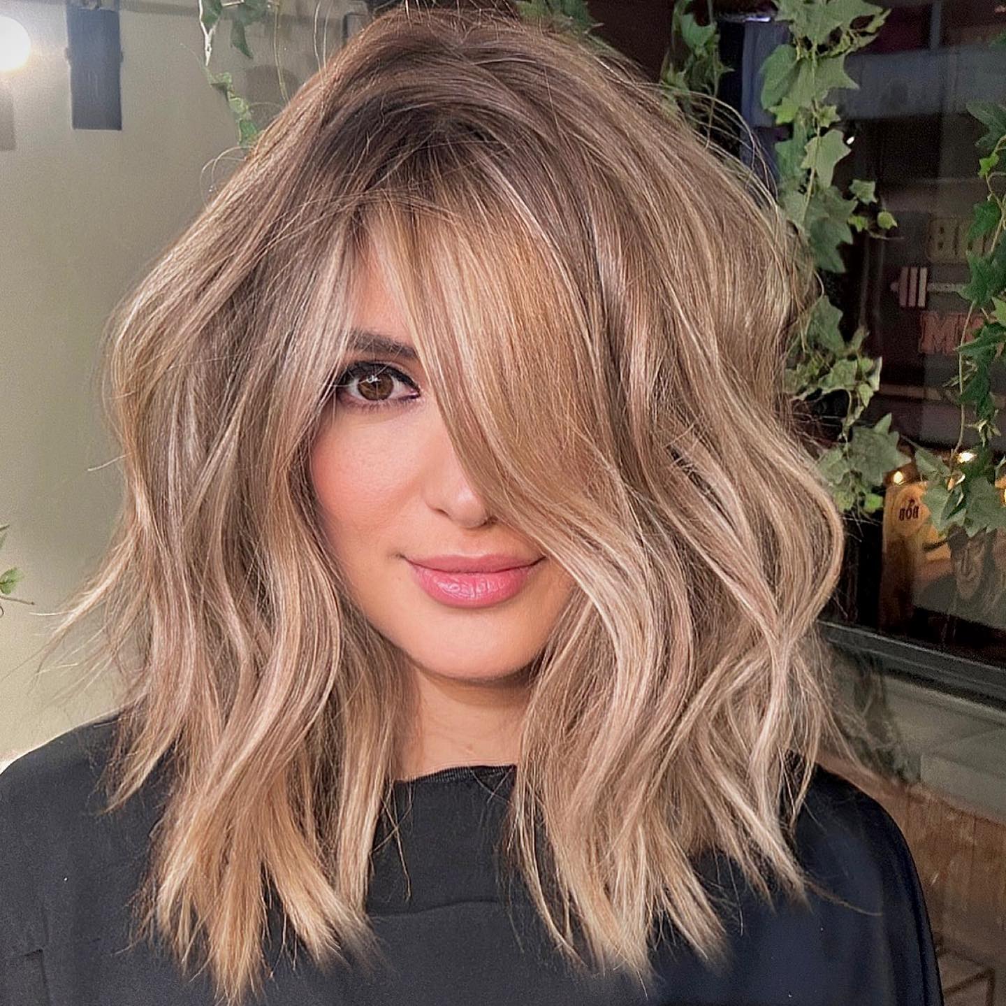Collarbone Layers With Side Swept Bangs Collarbone Layers With Side Swept Bangs — Classy Choppy Layers