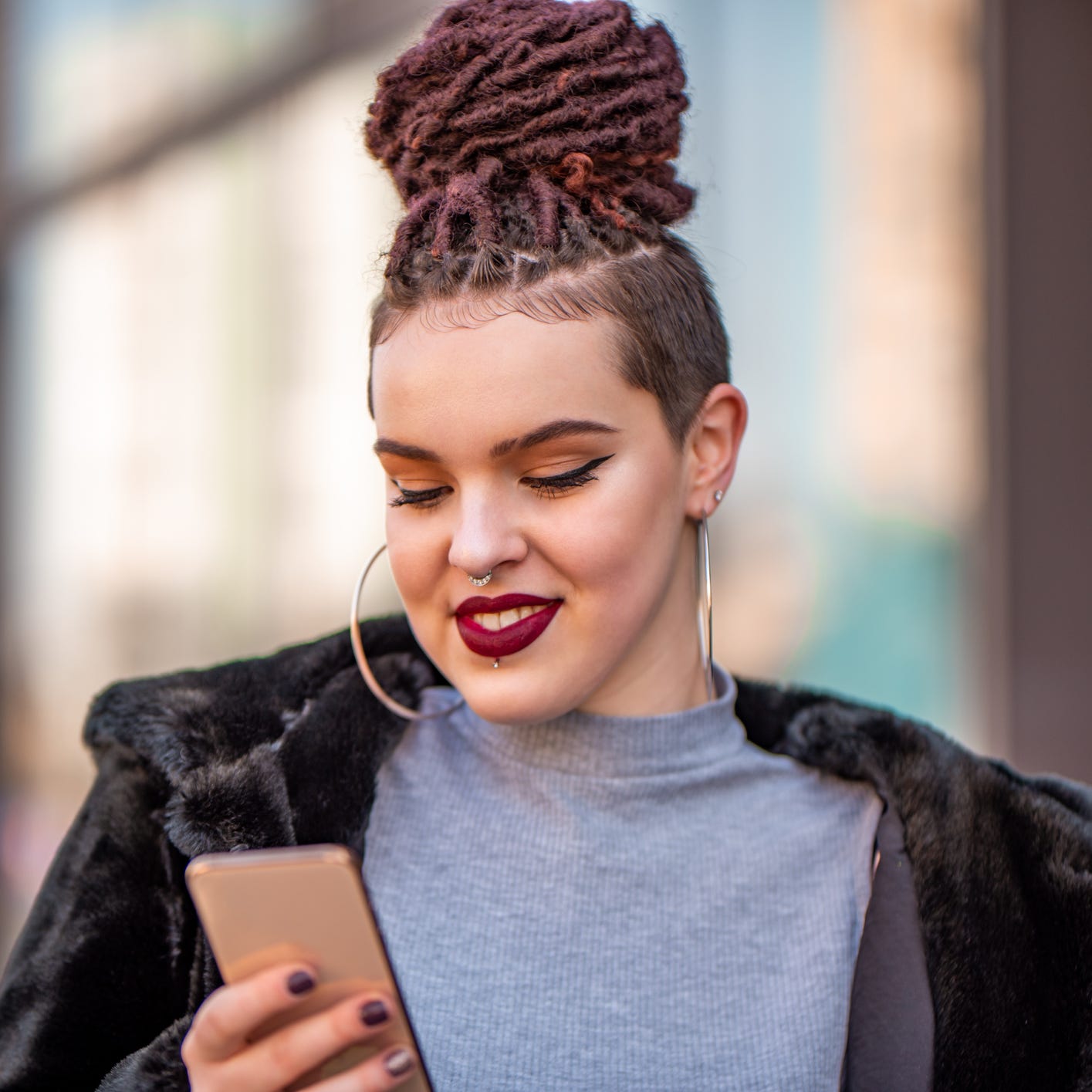 Dark Brown Locs Updo With Two Buns Dark Brown Locs Updo With Two Buns — Classy Color Locs