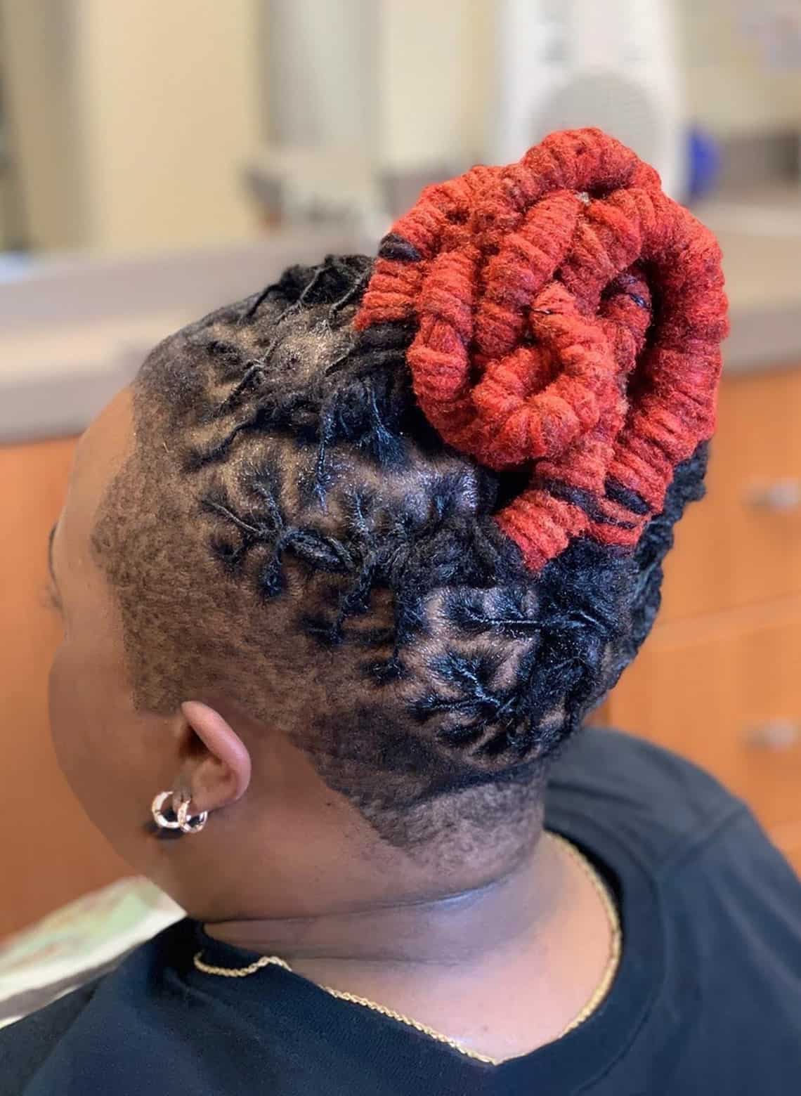 Shoulder Length Dark Locs With Blonde Tips Shoulder Length Dark Locs With Blonde Tips — Classy Color Locs