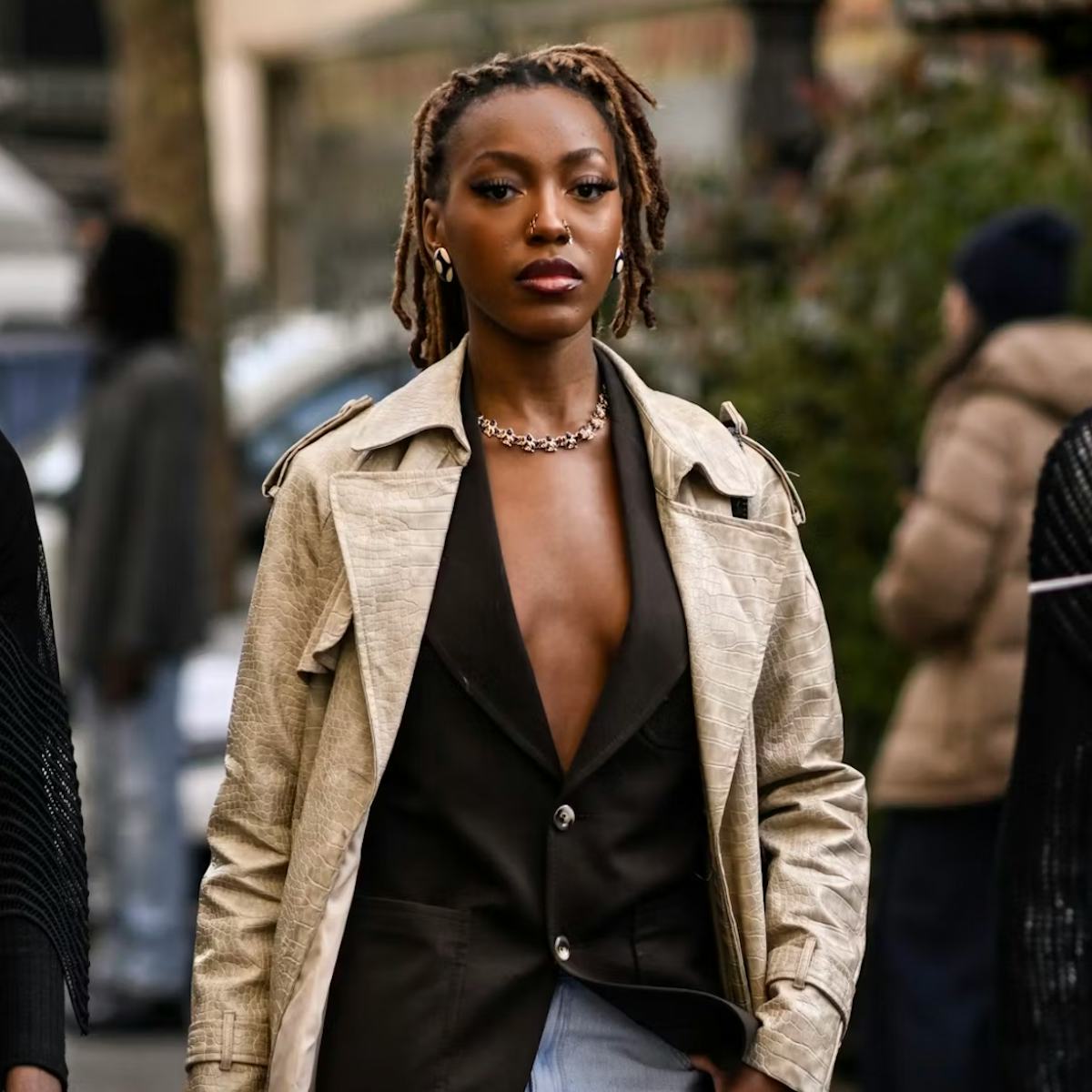 Medium Brown Short Locs With Blonde Highlights Medium Brown Short Locs With Blonde Highlights — Classy Color Locs