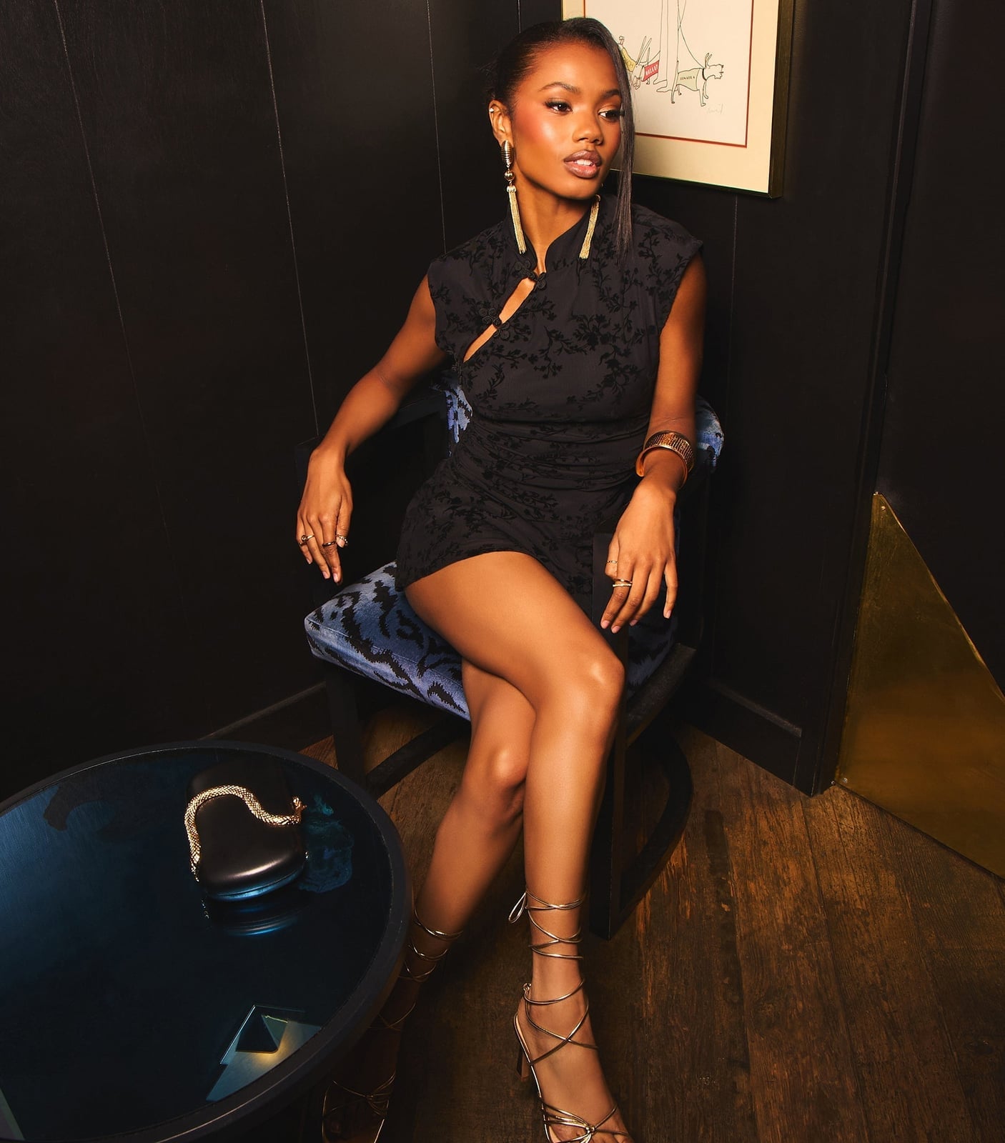 Black Sleeveless Mini Dress with Cut-Out Detail — Classy Concert Dresses