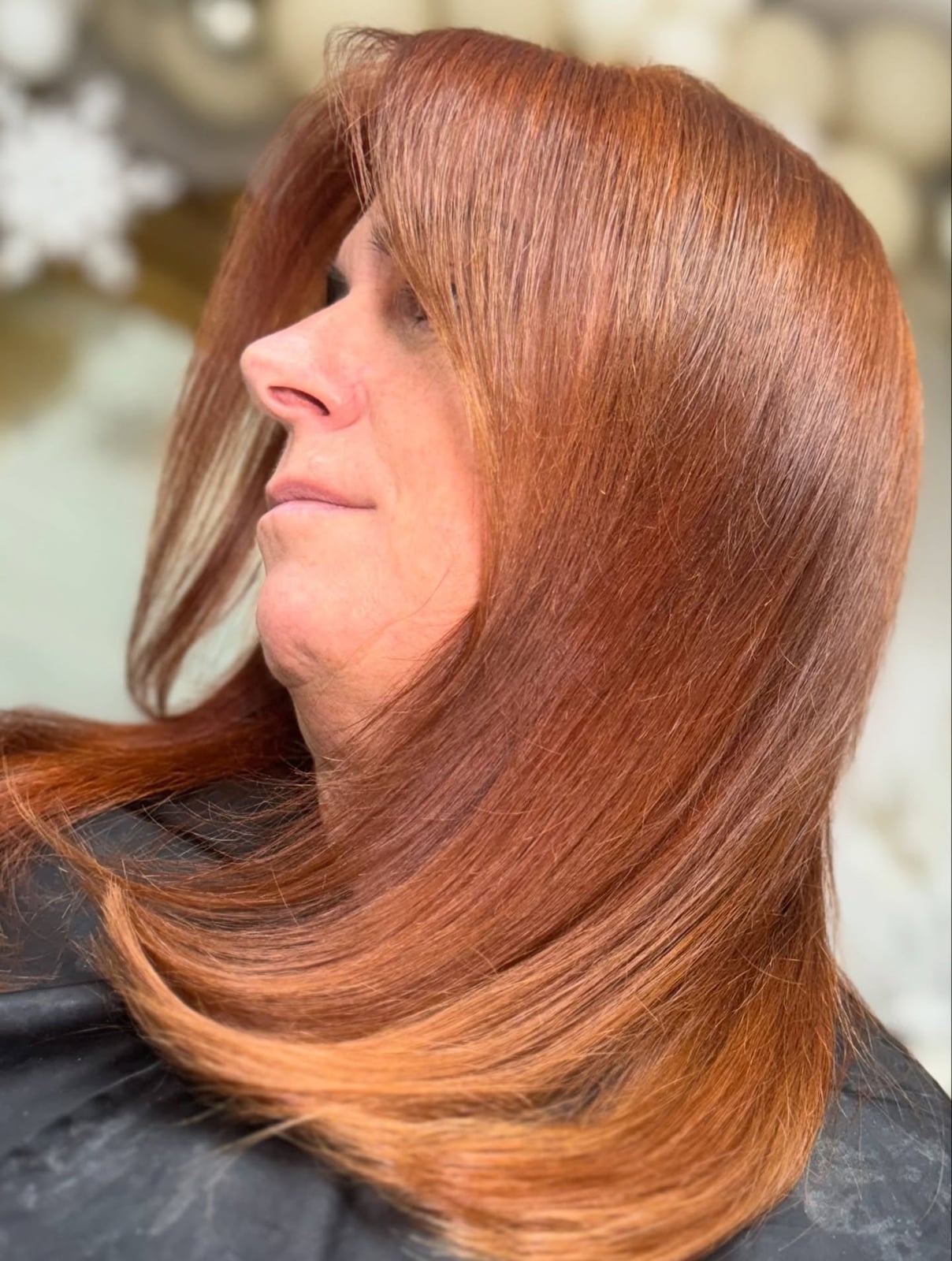Shoulder Length Shag With Copper Balayage — Classy Copper Hair Color