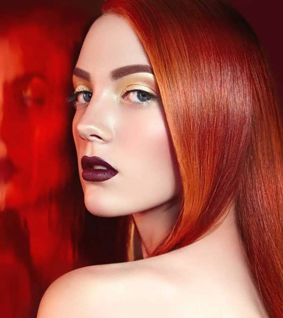 Mid-Back Layers With Deep Copper Dimension, Wavy — Classy Copper Hair Color