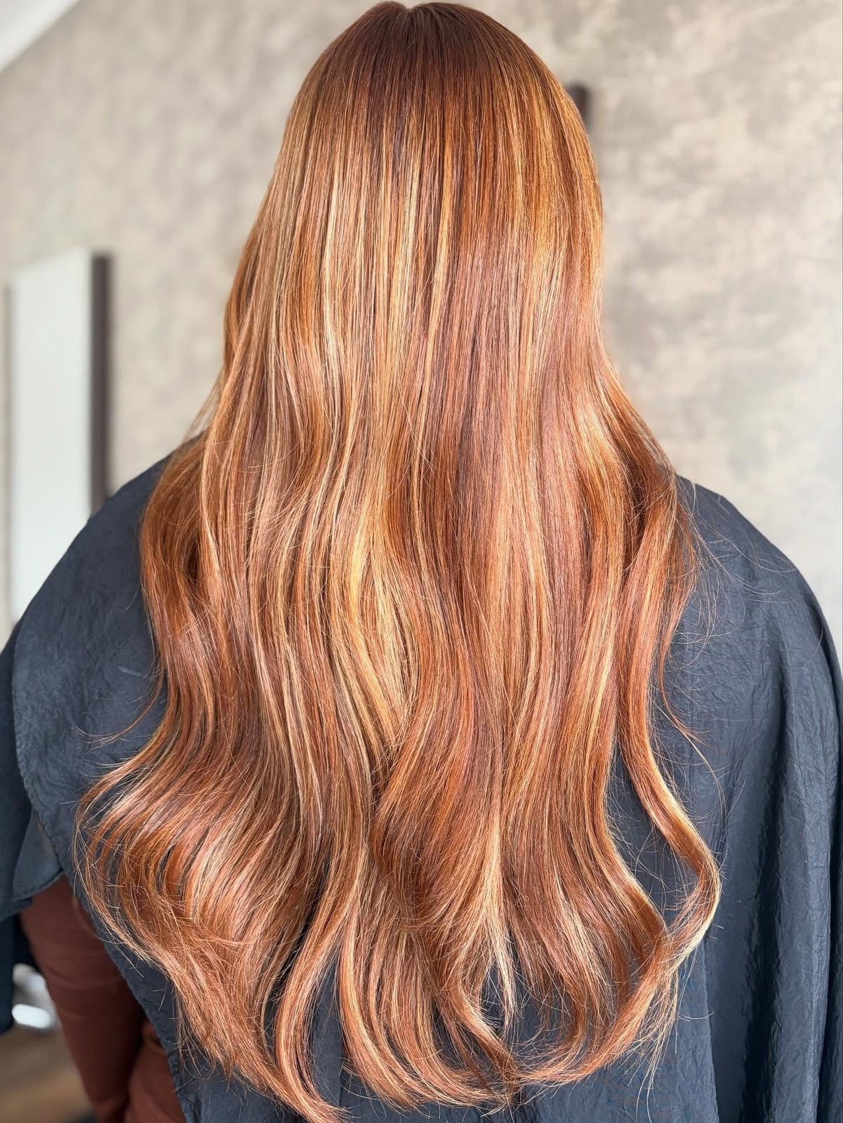 Long Layers With Copper And Blonde Highlights — Classy Copper Hair Color